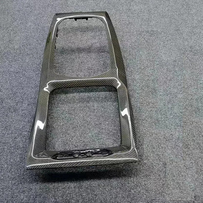 ya 11 10.28 Gear Shift Panel Cover Real Carbon Fiber For X3 G01 X4 G02 X3M F97 X4M F98 