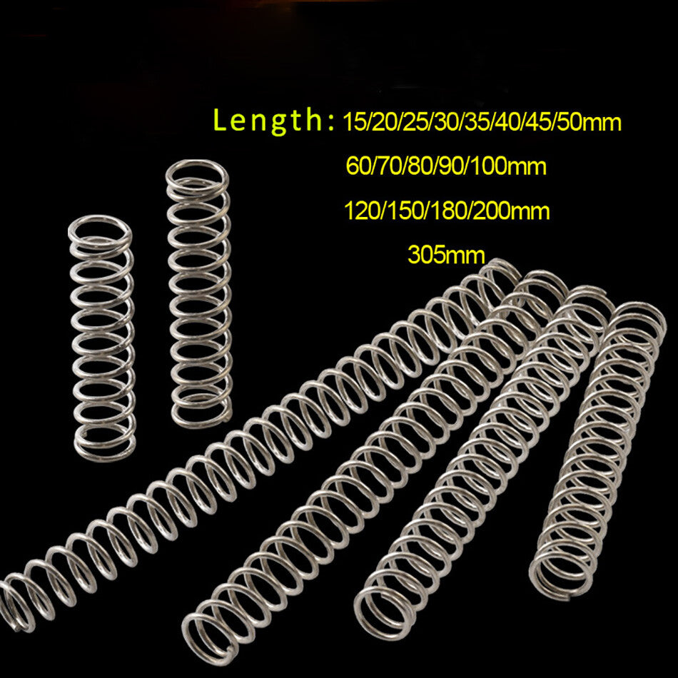Compression Springs Wire Dia. 1mm OD 16mm Length 15-305mm 304 Stainless Steel