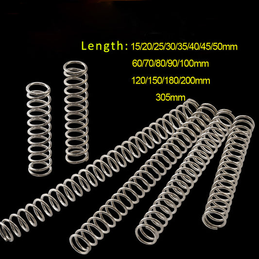 Compression Springs Wire Dia. 1mm OD 16mm Length 15-305mm 304 Stainless Steel