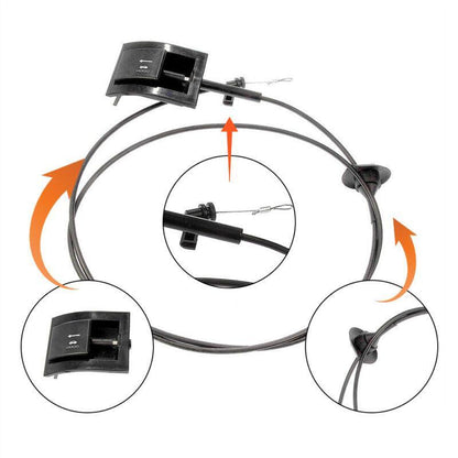 ya 5 8.7 Hooded latch release cable suitable for F series and for Mustang 1987-1991 truck 16916A