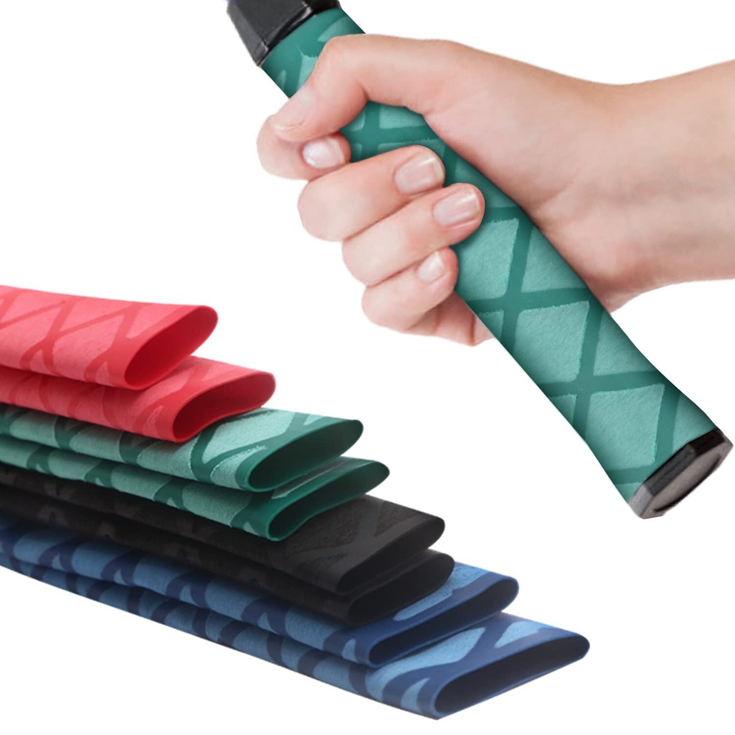 Skid-Proof Non-Slip Handle Textured Heatshrink Tubing for Fishing Rods, Sticks