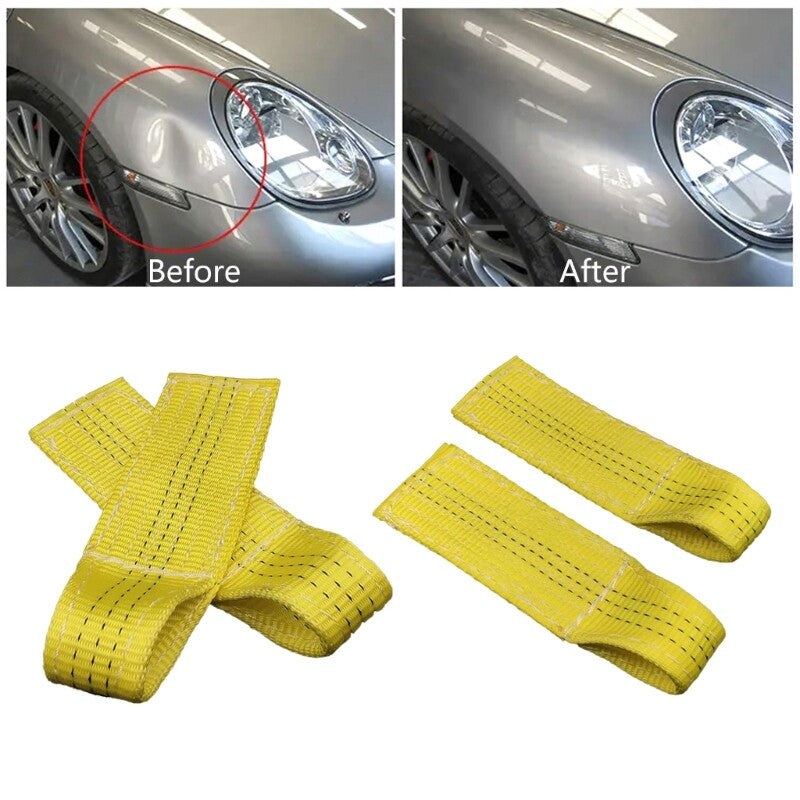ya 14 Car Dent Repair Door Belts Accessories Nylon Belt Roof Hand Dent Repair Puller