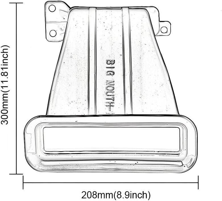 ya 5 8.7 The large intake nozzle is suitable for the 2012-2018 for Ford Focus MK3.5 ST