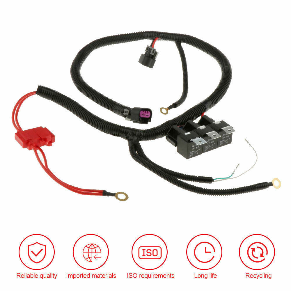 ya 1 8.5.3 for 1999¨C2006 GM Electric Dual Fan Upgrade Wiring Harness Kit ECU Control 