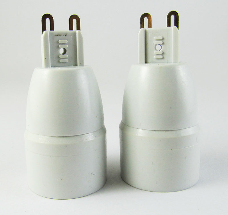 ya 14 50x LED Halogen CFL Light Bulb Lamp Converter G9 Male plug to E14 Female Socket