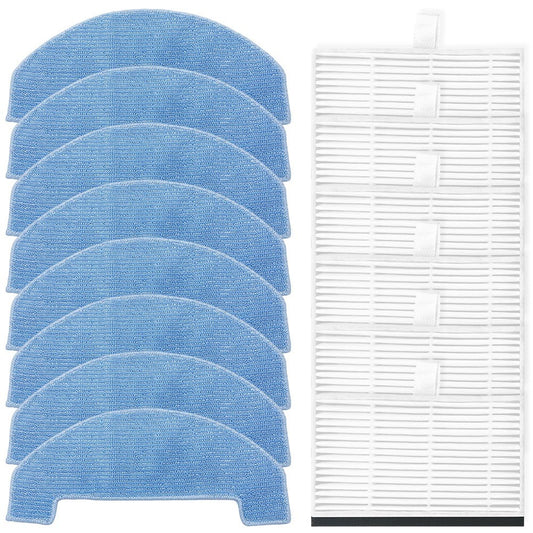 ya 25 For Ultenic D10 Robot Vacuum Replacement Mop Cloth and Filter Kit 14pcs