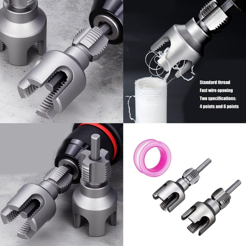 ya 26 Multiple Size Pipes Thread Repair Tool Sturdy Alloy Steel Construction 1/2 3/4