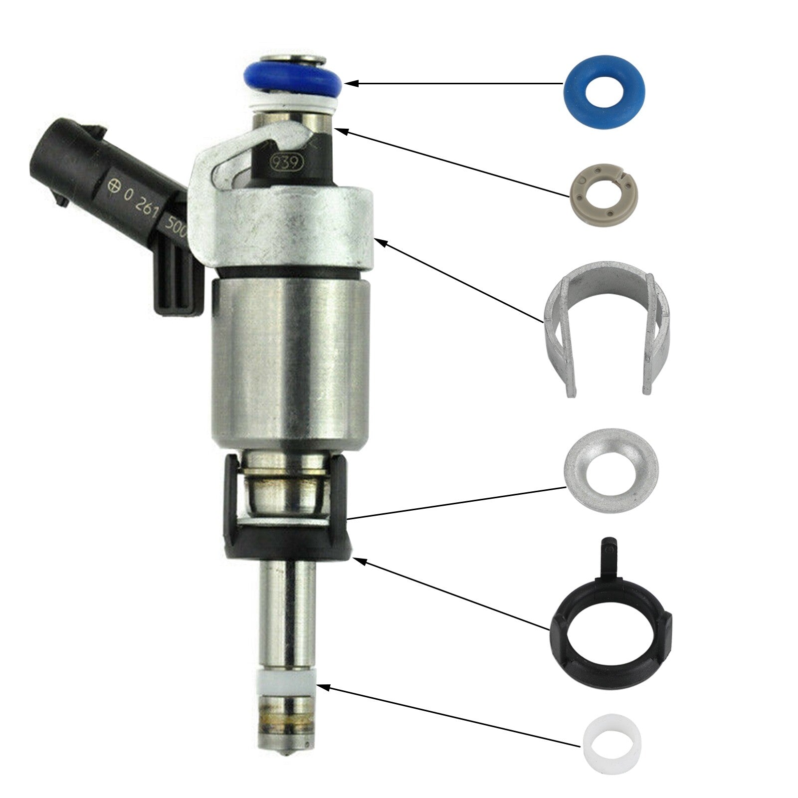 ya 1 8.5.1 4PCS Fuel Injectors O-ring Seals Repair Kits for Audi A3 A4 A5 A7 for Jetta GTI