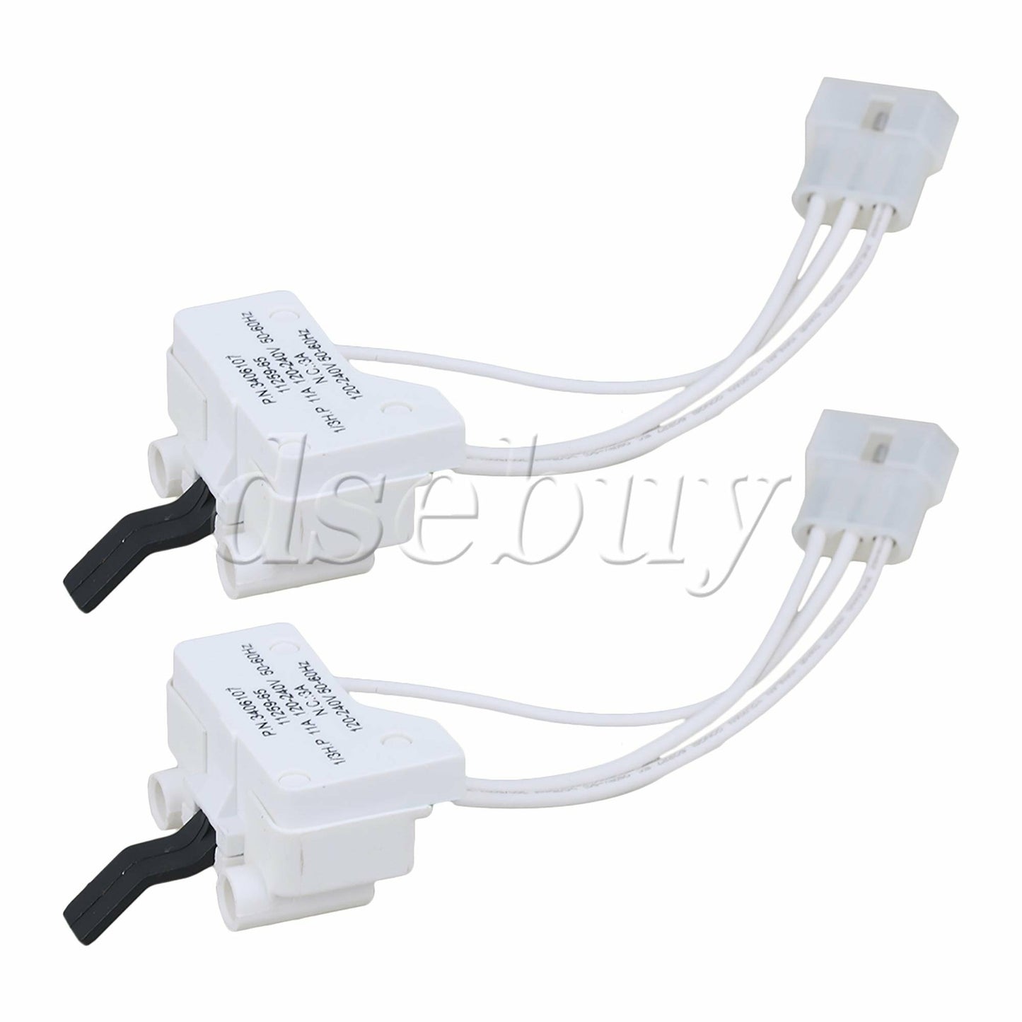 ya 26 2 Pieces Dryer Door Switch Assembly 3406107 Replacement for 3406101
