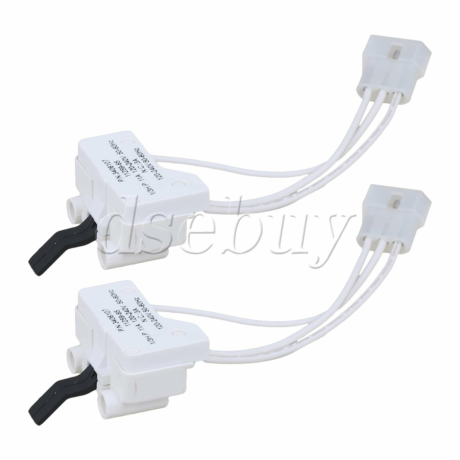 ya 26 2 Pieces Dryer Door Switch Assembly 3406107 Replacement for 3406101