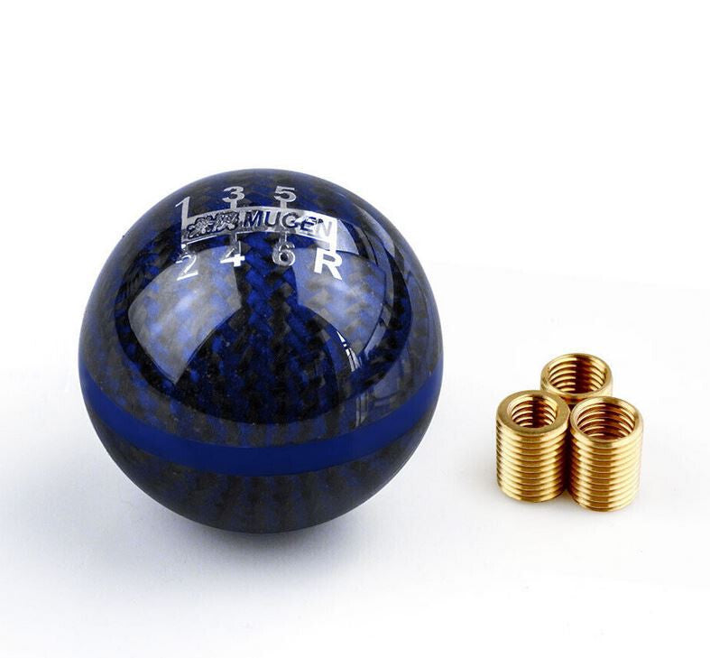 ya 1 8.5.1 Car Shift Knob 5 Speed Mugen Red Carbon Fiber 1.50 Thread Pattern for 