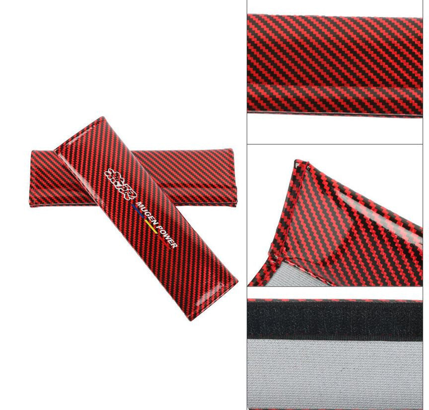 ya 1 8.5.4 Car Center Console Armrest Cushion Cover Black Carbon Mugen for Honda for Acura 