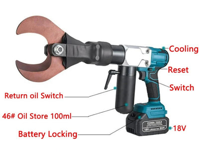 ya 25 hargeable Cable CutterElectric Copper and Alu um Cable Cutter Tool