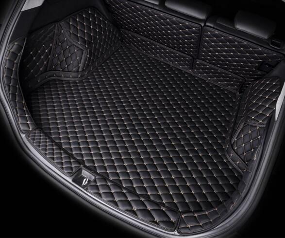 ya 7 6.10.3 Leather Boot Cargo Liner Tray Rear Trunk Floor Mat for Hyundai for Tucson 2019-2020