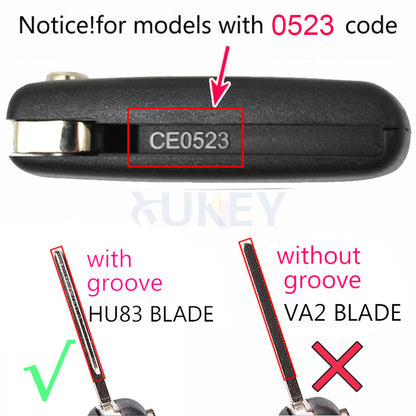 ya 5 8.7 Button Flip Remote for Smart Key Case Cover Shell for Peugeot 807 Expect Partner