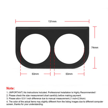 ya 5 8.7 Universal 52mm Dual Gauge Under Dash Mounting Bracket Pod