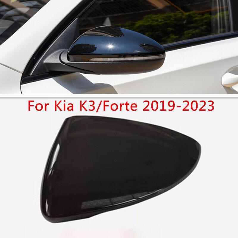 ya 1 8.5.1 Black Left Rear View Door Mirror Cover Shell Cover for Kia K3/Forte 2019 2020 - 2023