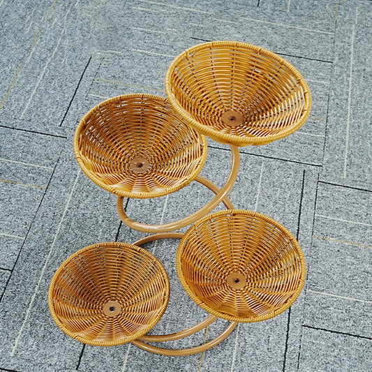 ya 25 Food Serving Basket Dessert Plate Container for Kitchen Counter Food Holder