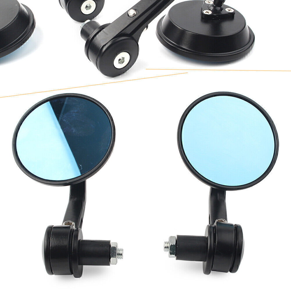 ya 2 6.26 7/8 Handlebar Bar End Rearview Mirror Universal Fit Dirt Bike Bobber Cafe