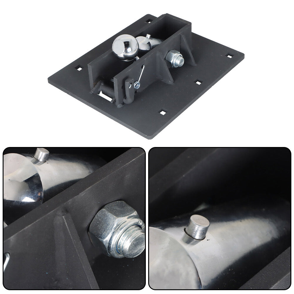 ya 5 8.7 2-5/16 inch bed ball folding ball gooseneck trailer hitch 61052 black