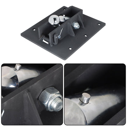 ya 5 8.7 2-5/16 inch bed ball folding ball gooseneck trailer hitch 61052 black