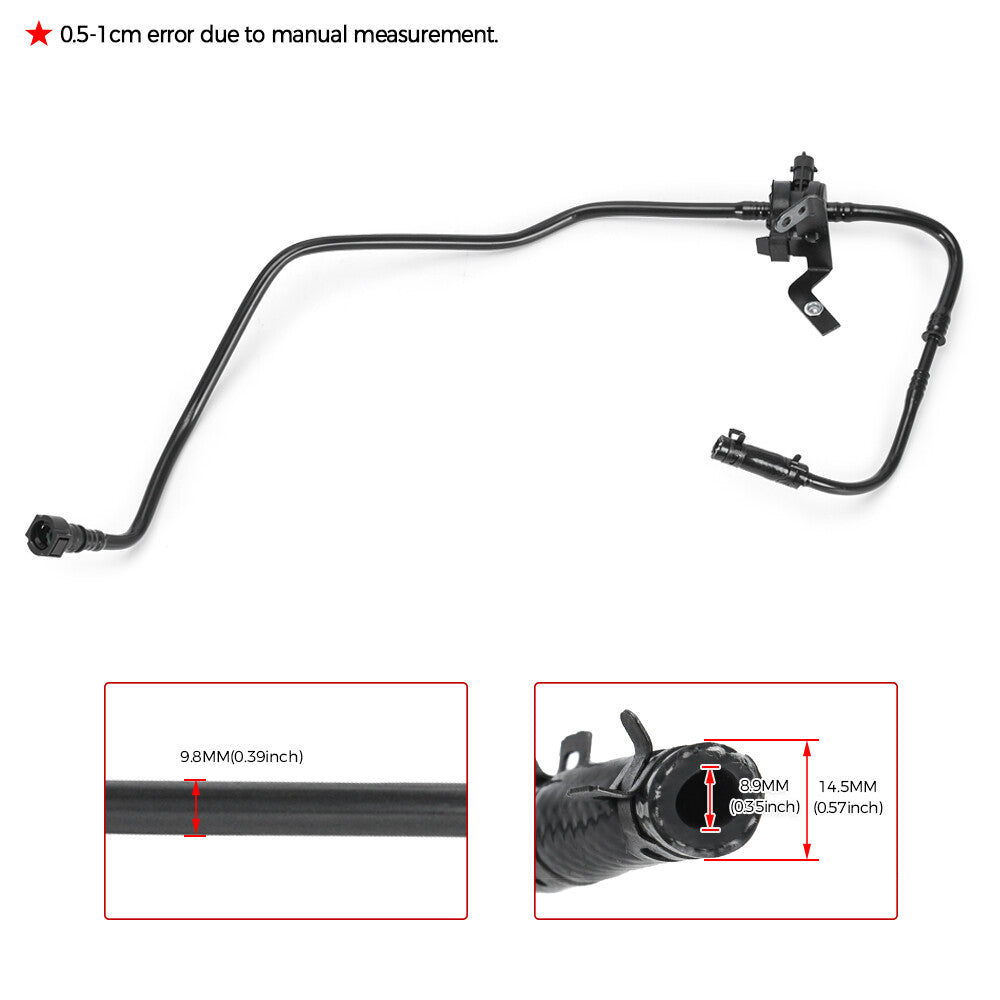 ya 5 8.7 For 2014-2019 Fiesta for Ford Fuel Vapor Vent Purge Valve VMV Hose 1.6L Non-turbo