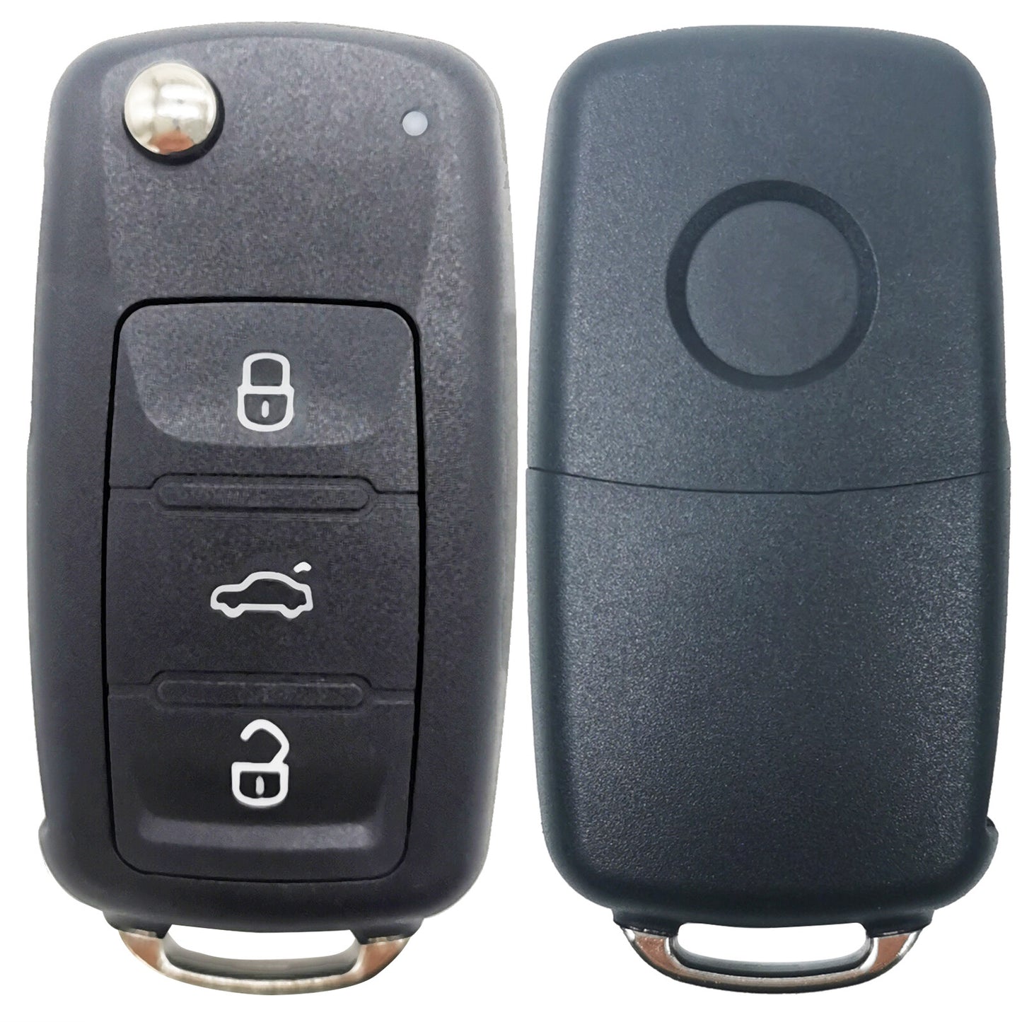 ya 5 8.7 Flip Car Key Fob Remote Case Shell 3Button for VW Transporter for Golf Mk6 Cab Plus