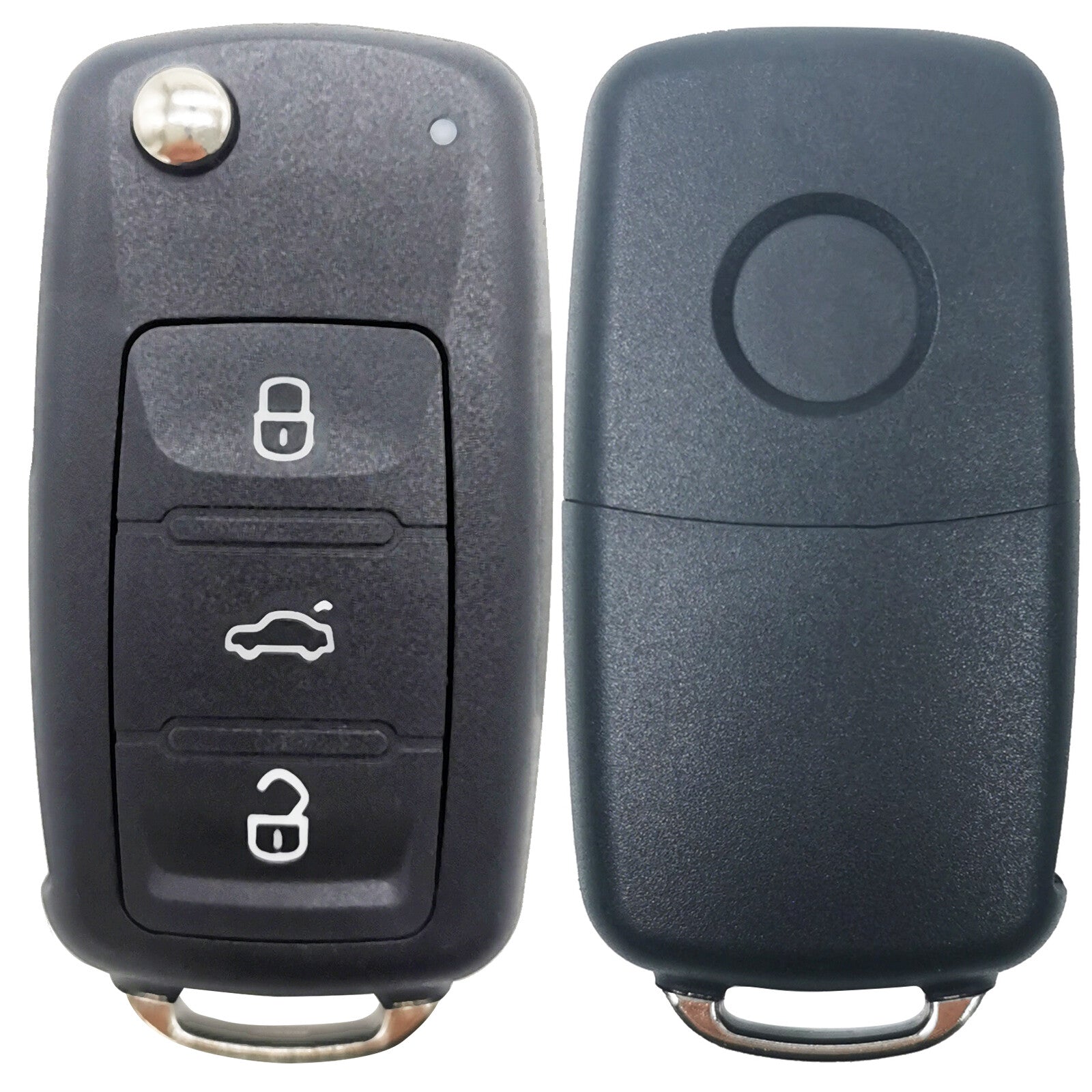 ya 5 8.7 Flip Car Key Fob Remote Case Shell 3Button for VW Transporter for Golf Mk6 Cab Plus
