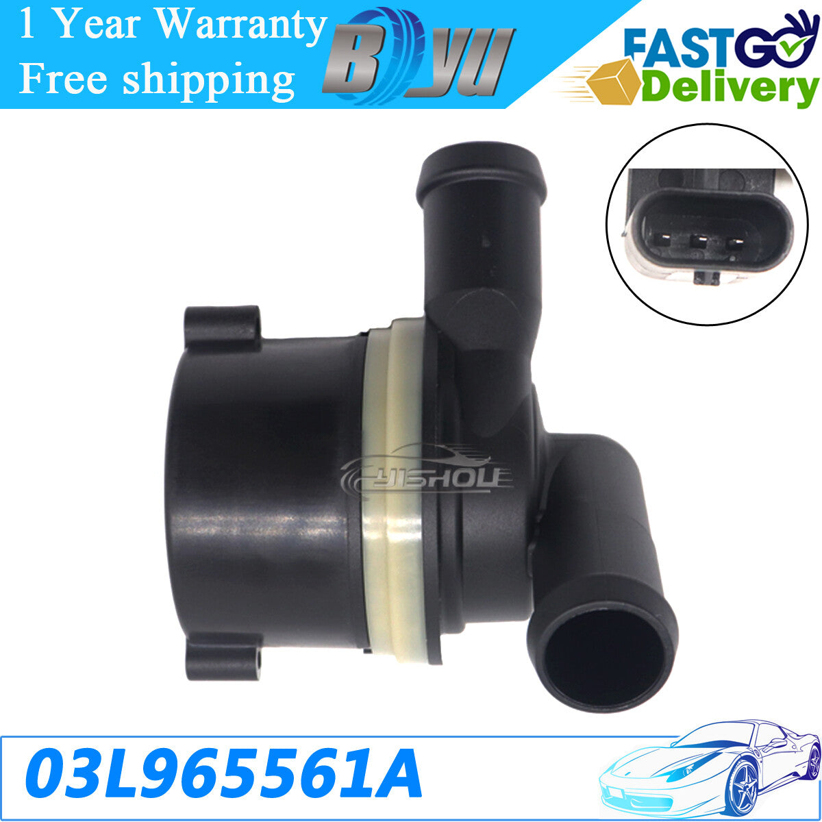 ya 9 6.4 New Auxiliary Coolant Water Pump 03L965561A Fits for VW Amarok 2011-2018
