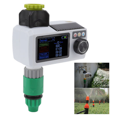 ya 14 Solar Sprinkler Timer Solar Rain Sensing Automatic IP68 Waterproof Real