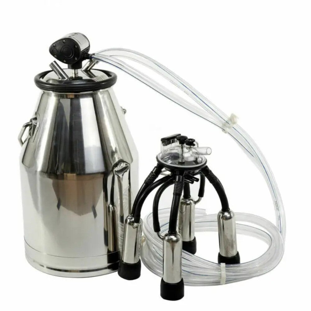 ya 26 8.1 304 Stainless Steel Portable Cow Milker Milking Machine Bucket tank Barrela