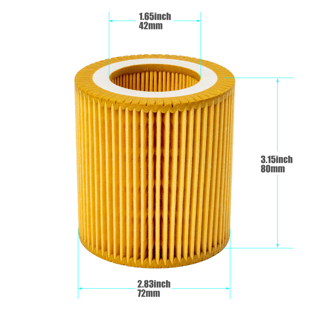 ya 5 8.7 2-piece set for BMW E60 E82 E88 E92 F06 F10 F22 F30 F32 F34 engine oil filter kit