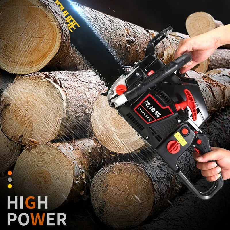 10.9KW Chain Saw Felling Saw High Power Gasoline Saw Small Handheld Chain Saw