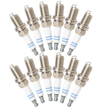 ya 5 8.7 12PCS Spark Plugs F8DPP33 for Mercedes-benz W163 W208 W210 W220 A004159190326