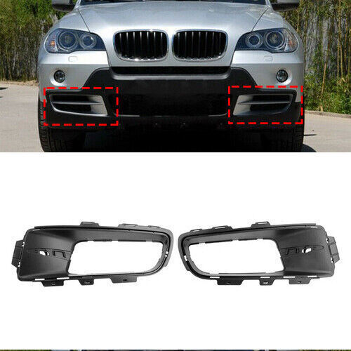 ya 4 6.17.2 1Dual front bumper grille case left and right for BMW X5 E70 2007 2008 2009 2010