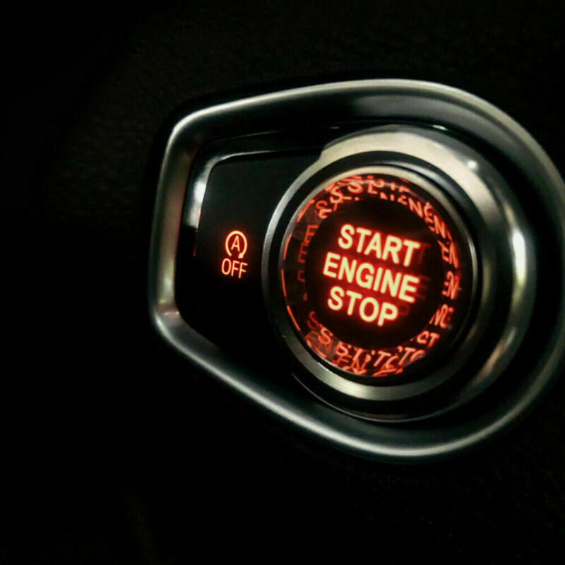 ya 1 8.5.3 Black Start Stop Engine Button Switch Cover Crystal For F Chassis F30 F10 F9