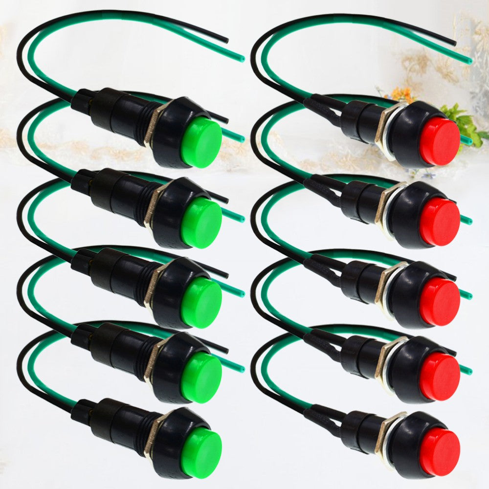 ya 1 7.4 Self-locking Switch Button Universal Bike Round Motorbike Flameout