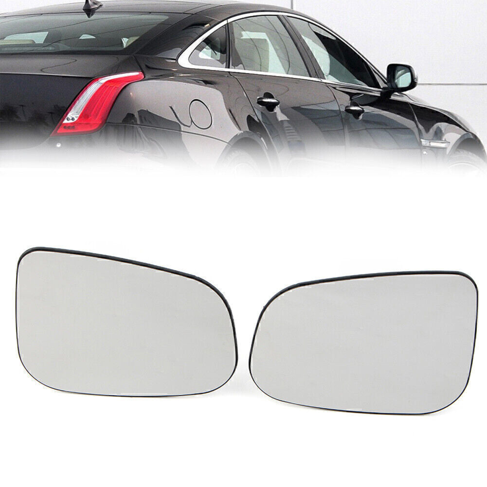 ya 3 6.25.2 Pair Mirror Glass for Jaguar Vanden Plas XF XJ XJ8 XK XE I-PACE C2Z31946