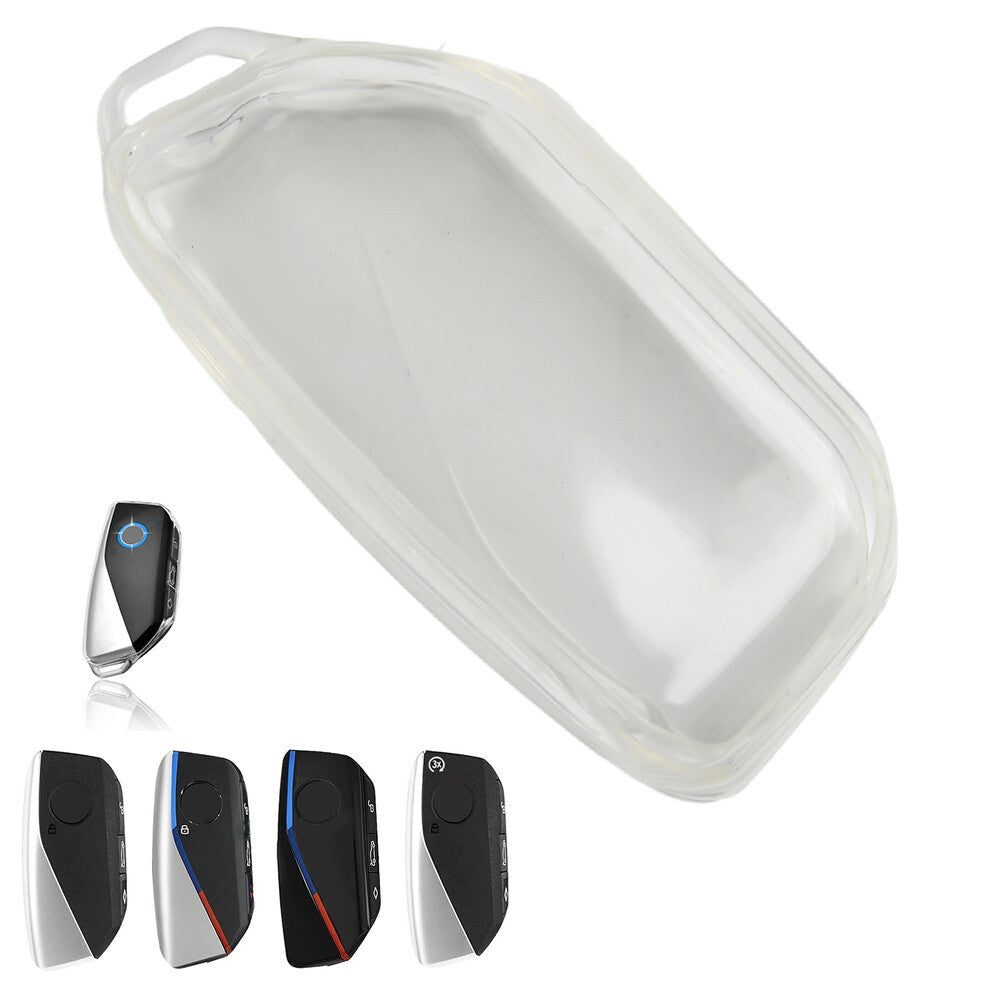 ya 10 5.28 Transparent Car Key Fob Case Cover for for BMW For X1 iX for XM For X5 X6 for X7