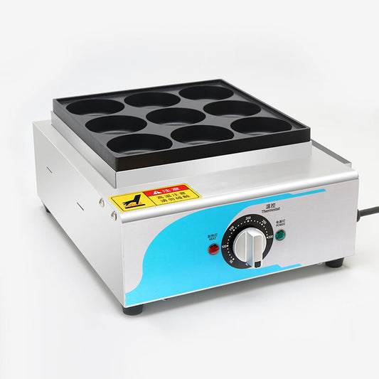 ya 25 electric heating gas 9 hole auto wheel cake machine stall red bean cake machine