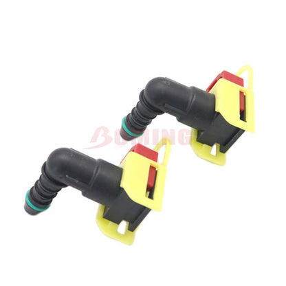 ya 5 8.7 9.49mm ID6 90¡ã Car New Fuel Line Hose Pipe Coupler Quick Release Connector 2PCS