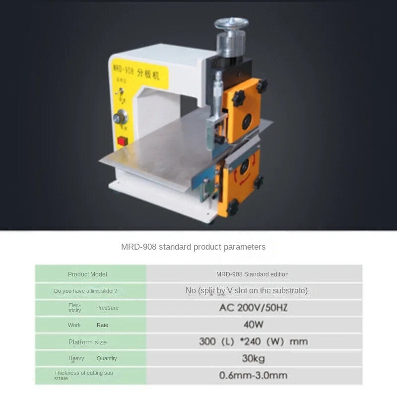 ya 26 7.28.2 Cut Groove PCB Separating Cutting Machine 220V/50HZ 40W Sub Board Machinea