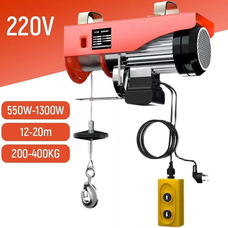 Steel Wire Rope Electric Hoist Winch, Suitable for Home Garage Lifting.