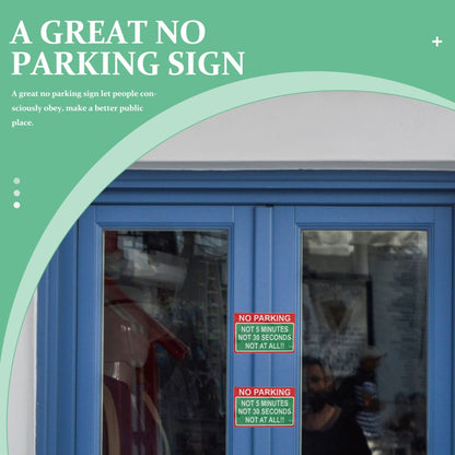 ya 5 8.7 4 pcs Creative Car Signs No Parking Safety Warnings Notice