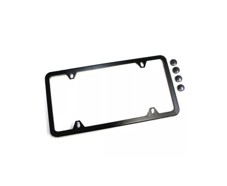 ya 1 8.5.2 Car License Plate Frame Cover Cap Trunk Black Plastic for Jim West