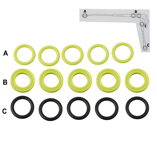 ya 25 For EasyForce For Spray LanceHoses TR Seals Replacement Set Easy Installation