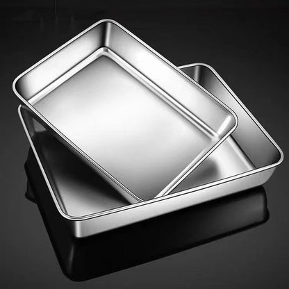 ya 25 Stainless Steel Preservation Box, Lid, Towel Display Tray, Storage Box, 3PCS