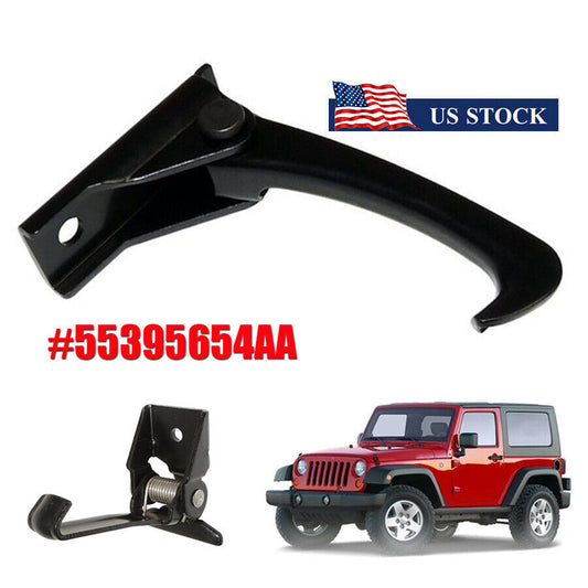 ya 10 5.28.3 For 07-18 for Jeep for Wrangler JK 3.6/3.8L Hood Safety Catch Latch Lock Hook 55395654AA