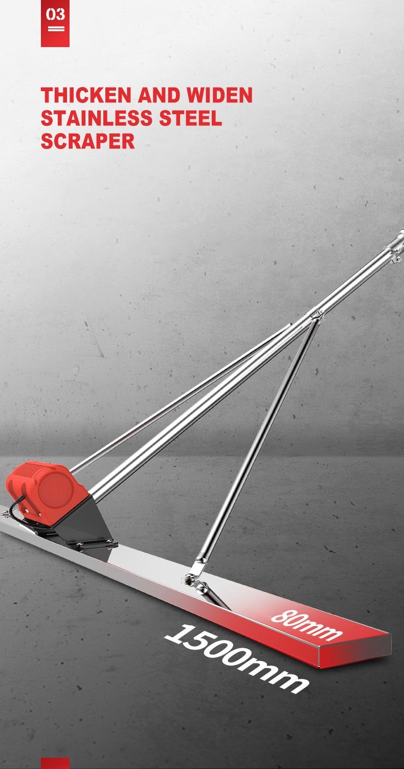150cm Electric Concrete Polisher Level Floor Vibration Ruler Mortar Vibrator New