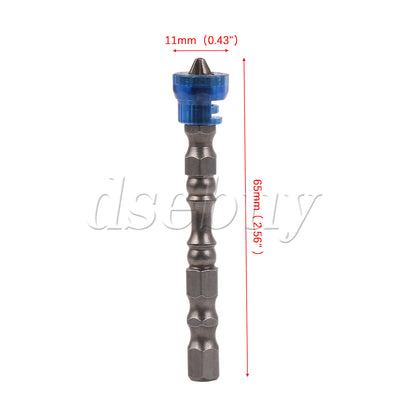 ya 26 50pcs Magnetic Collar Design Chrome Steel Screwdriver Bit 1/4 Inch Hex Shank
